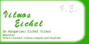 vilmos eichel business card